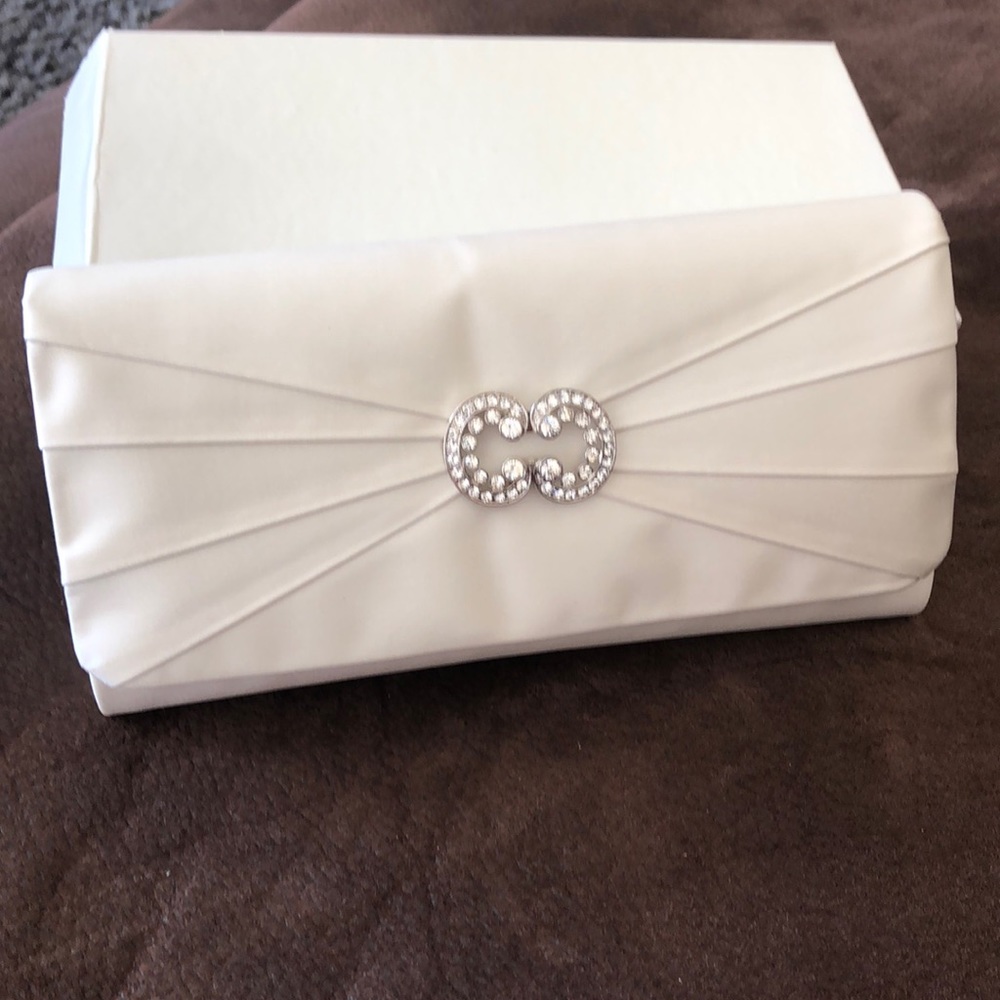 Silk satin bridal bag